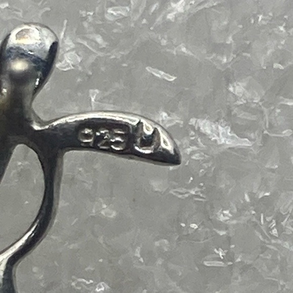 Vtg Sterling Silver Sea Turtle Stud Earrings / 10mm - Picture 4 of 5